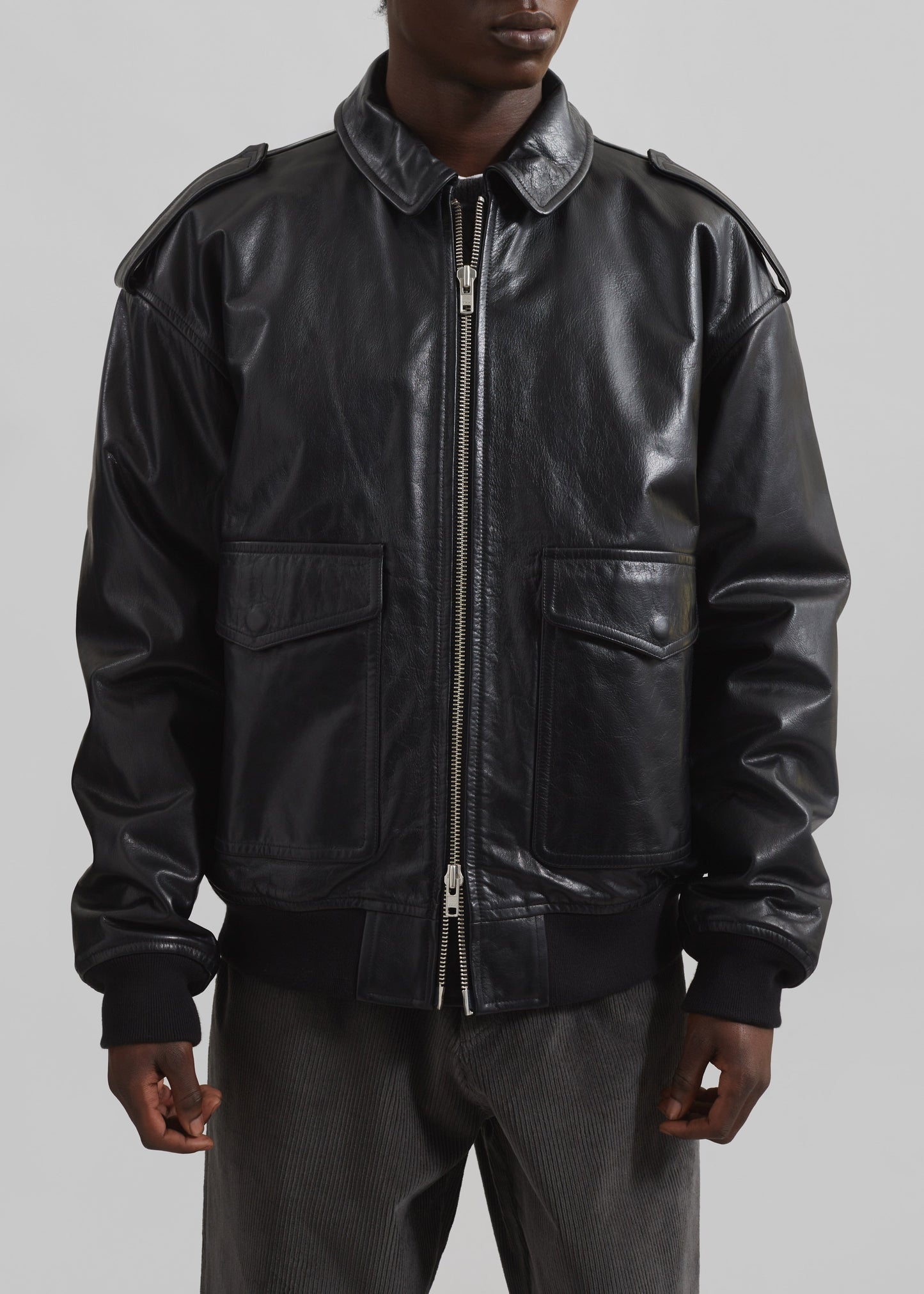 Viper Leather Jacket - Black