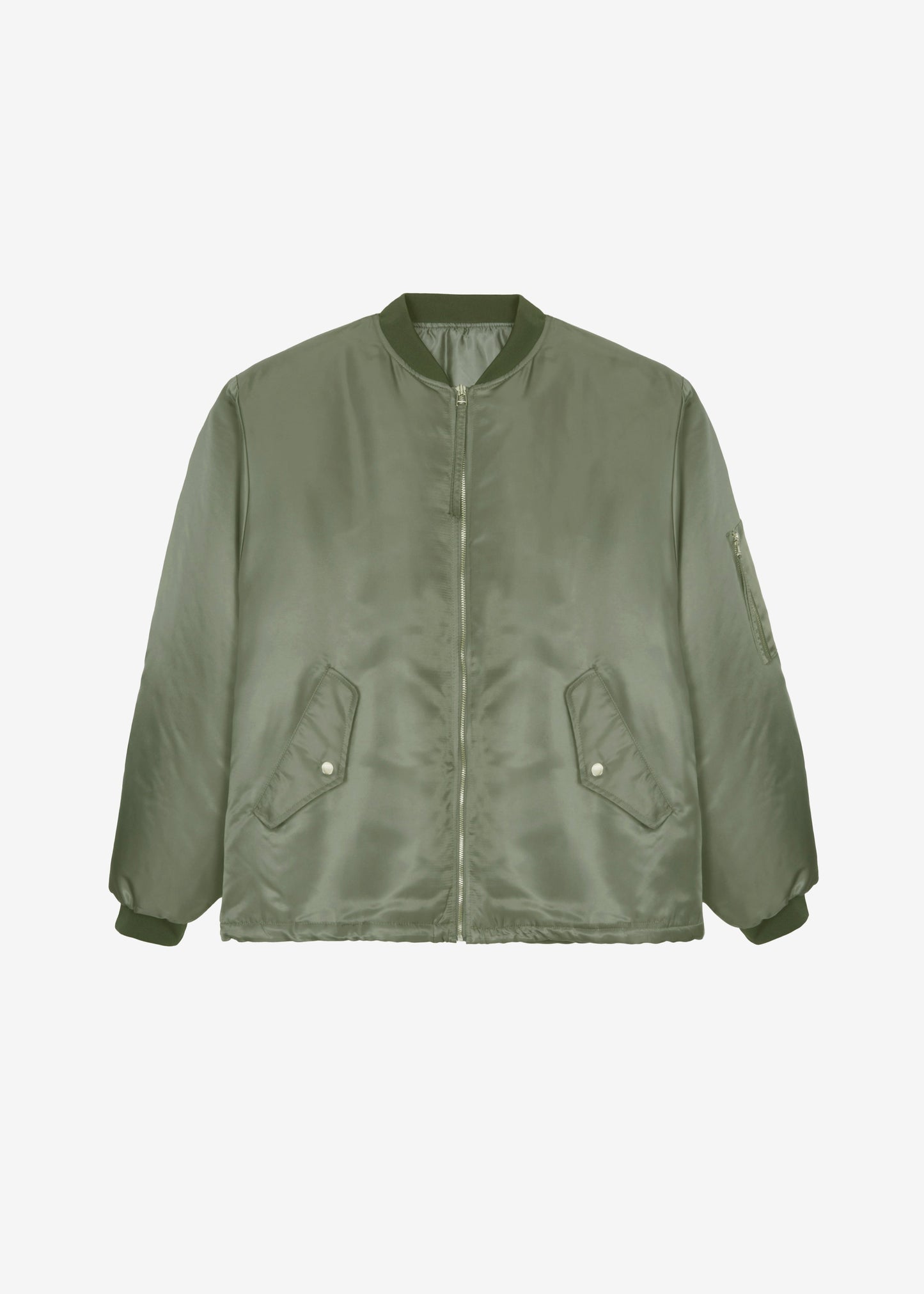 Volme Padded Bomber Jacket - Khaki