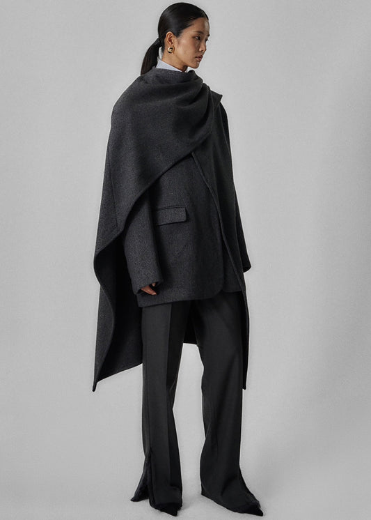 Whisella Cape - Charcoal