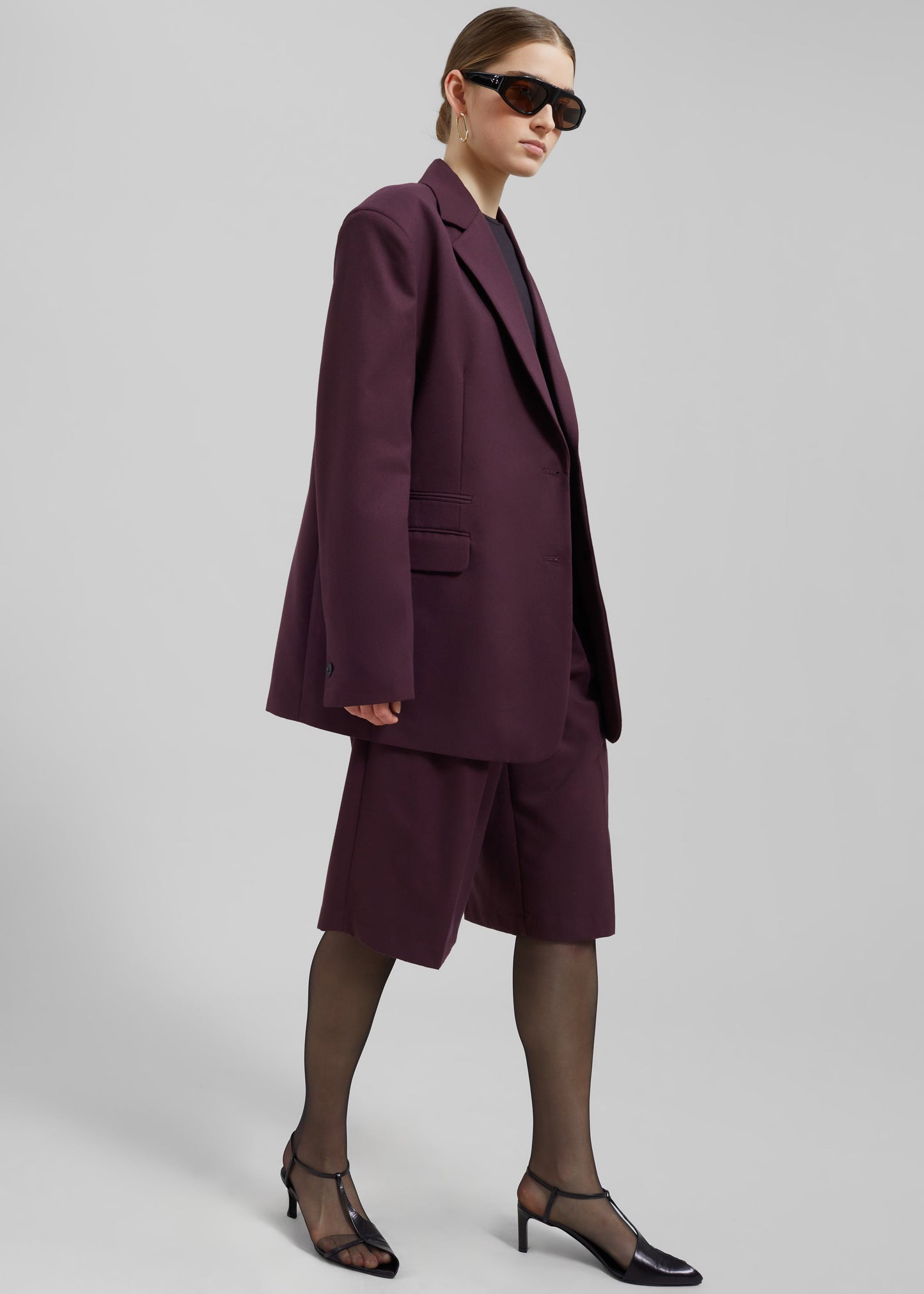 Wilma Blazer - Burgundy