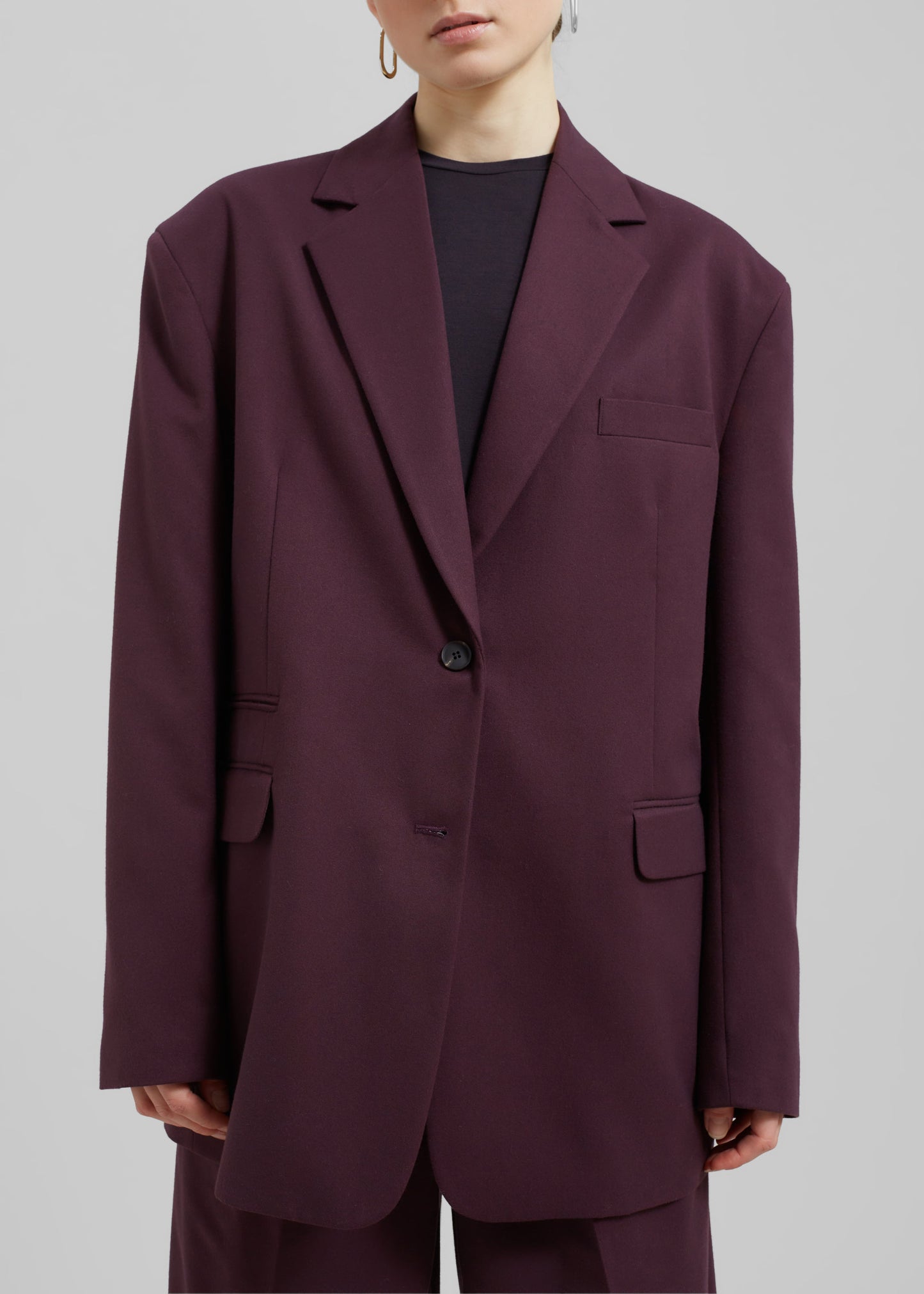 Wilma Blazer - Burgundy