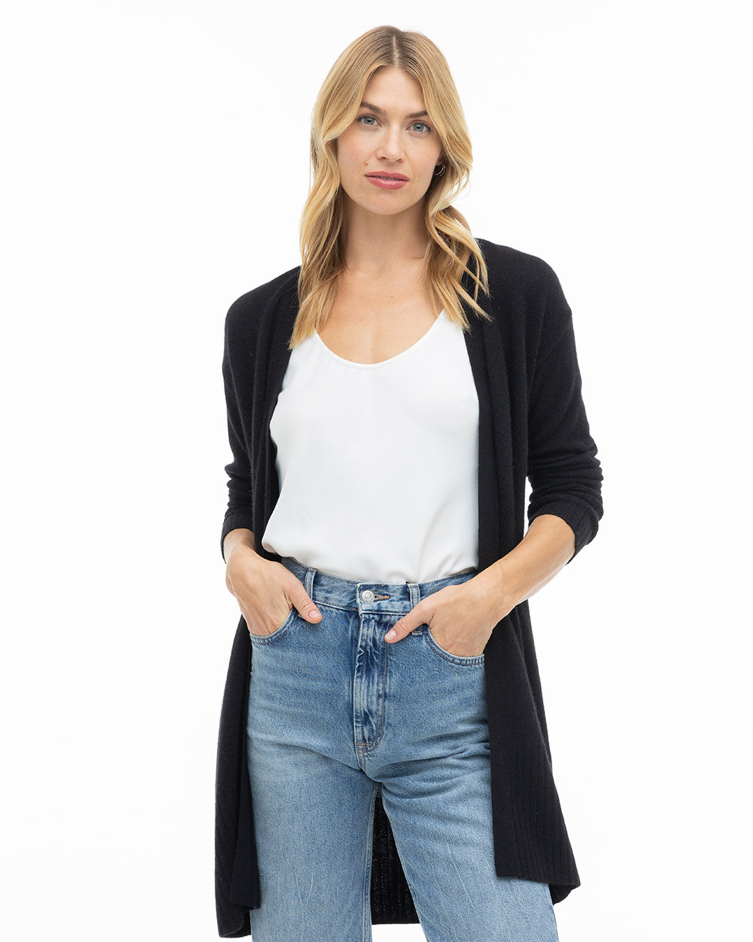 Long Cashmere Cardigan