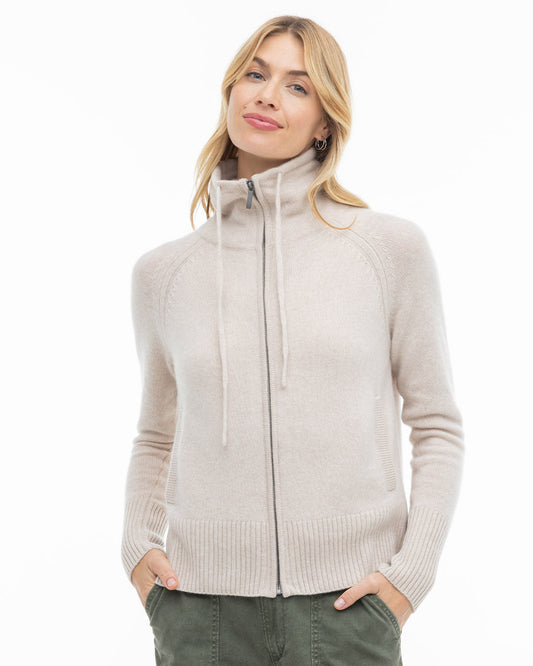 Cashmere Drawstring Cardigan