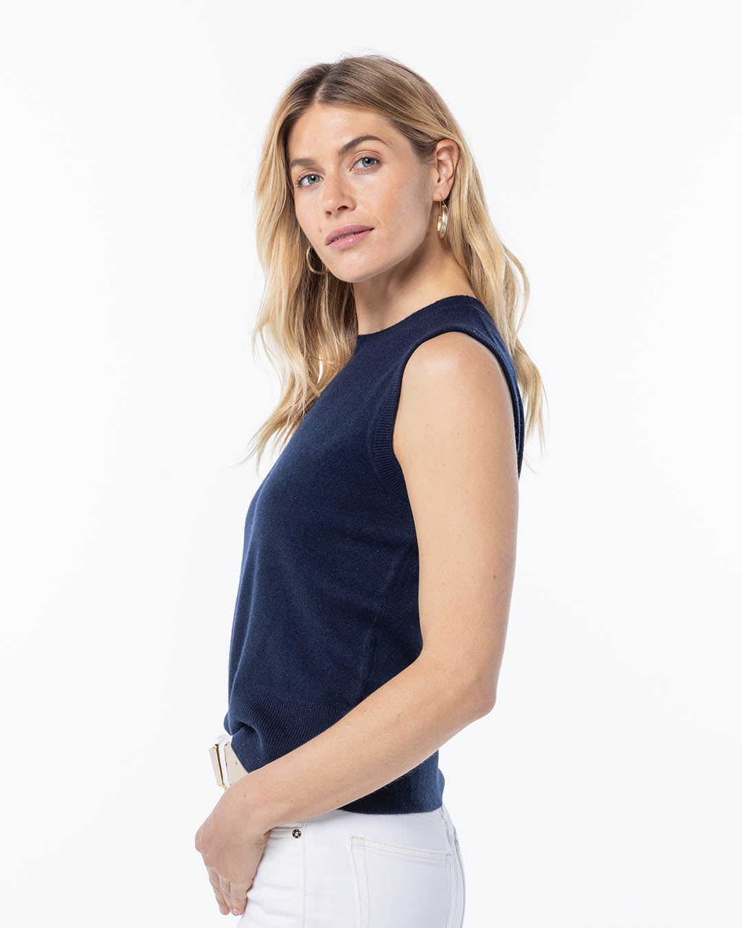 Cashmere Sleeveless Shell