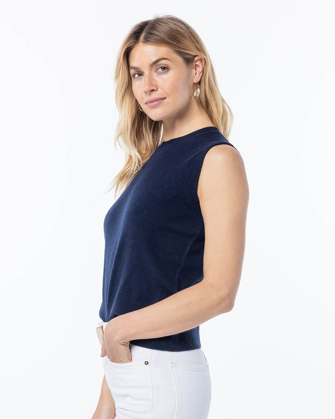 Cashmere Sleeveless Shell