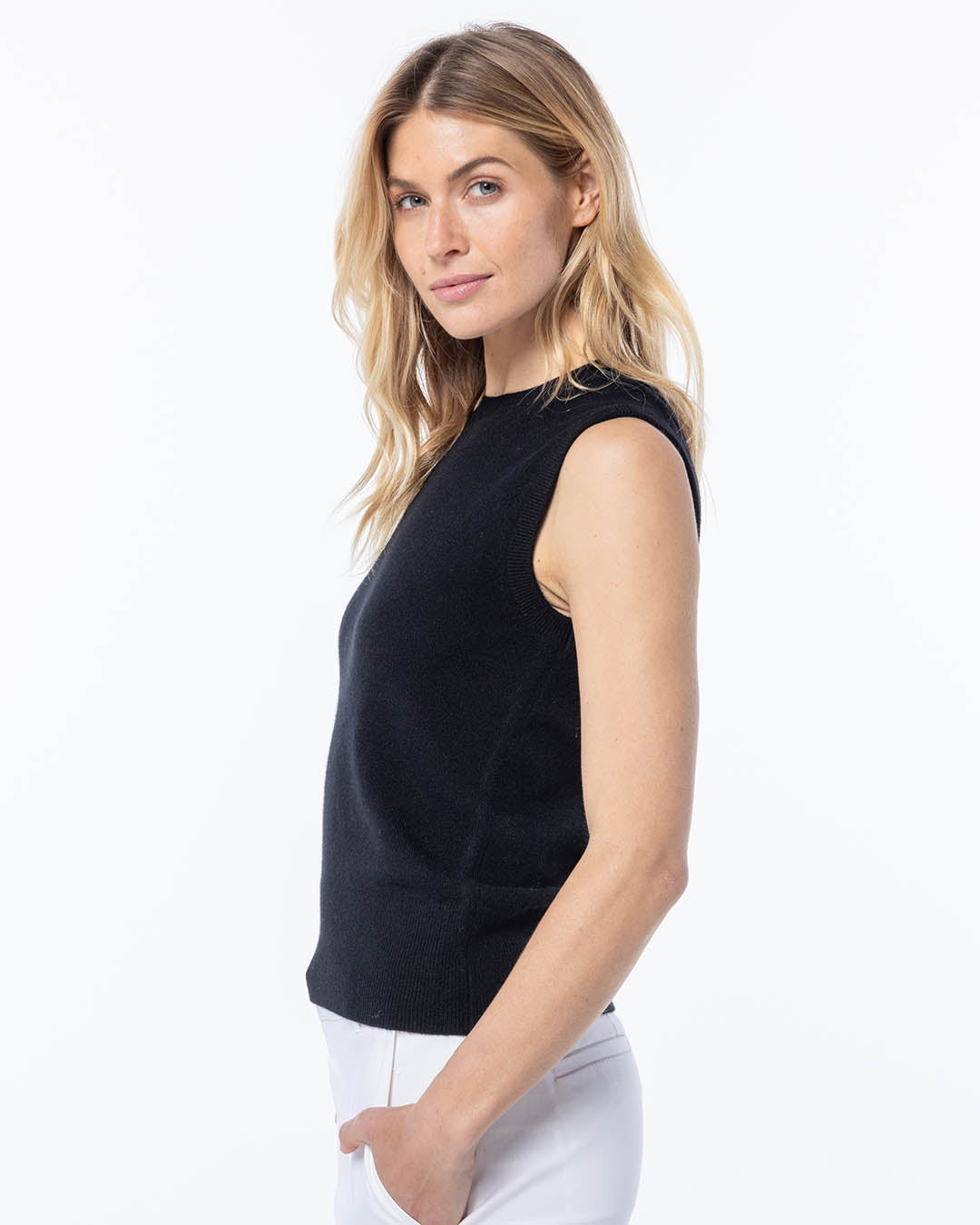 Cashmere Sleeveless Shell