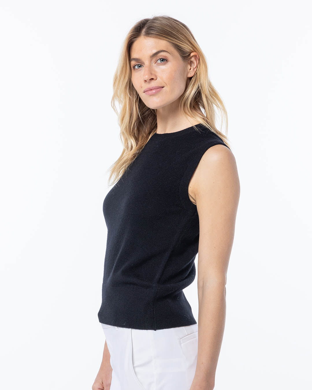 Cashmere Sleeveless Shell