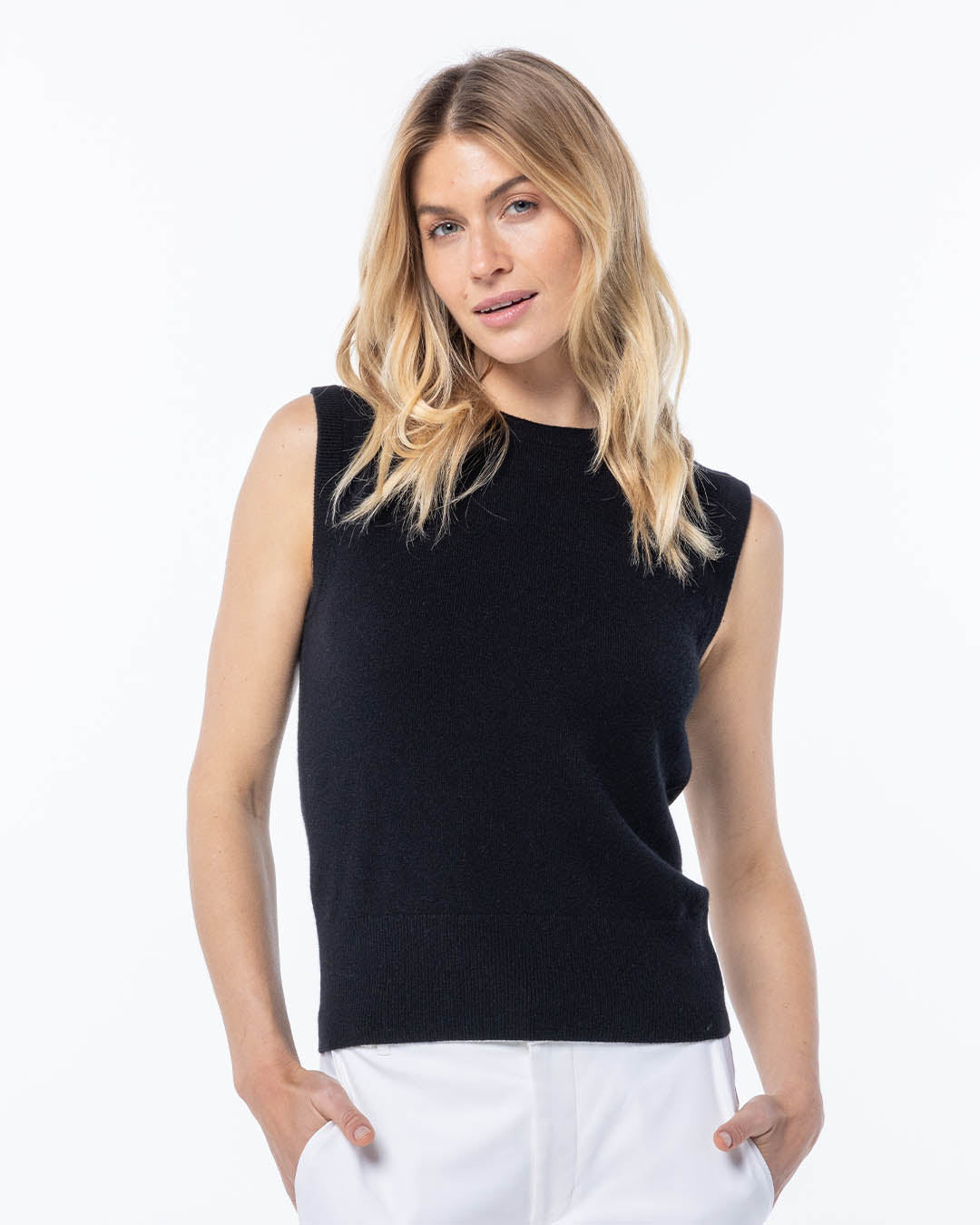 Cashmere Sleeveless Shell