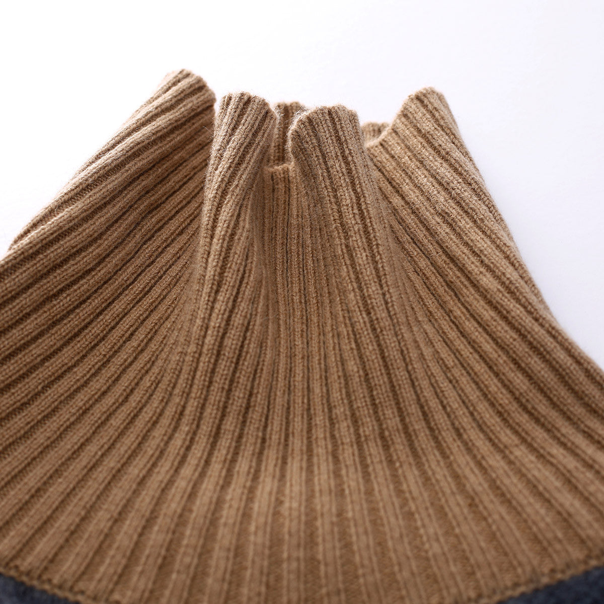 100% Cashmere Cable Knit Color Block Sweater