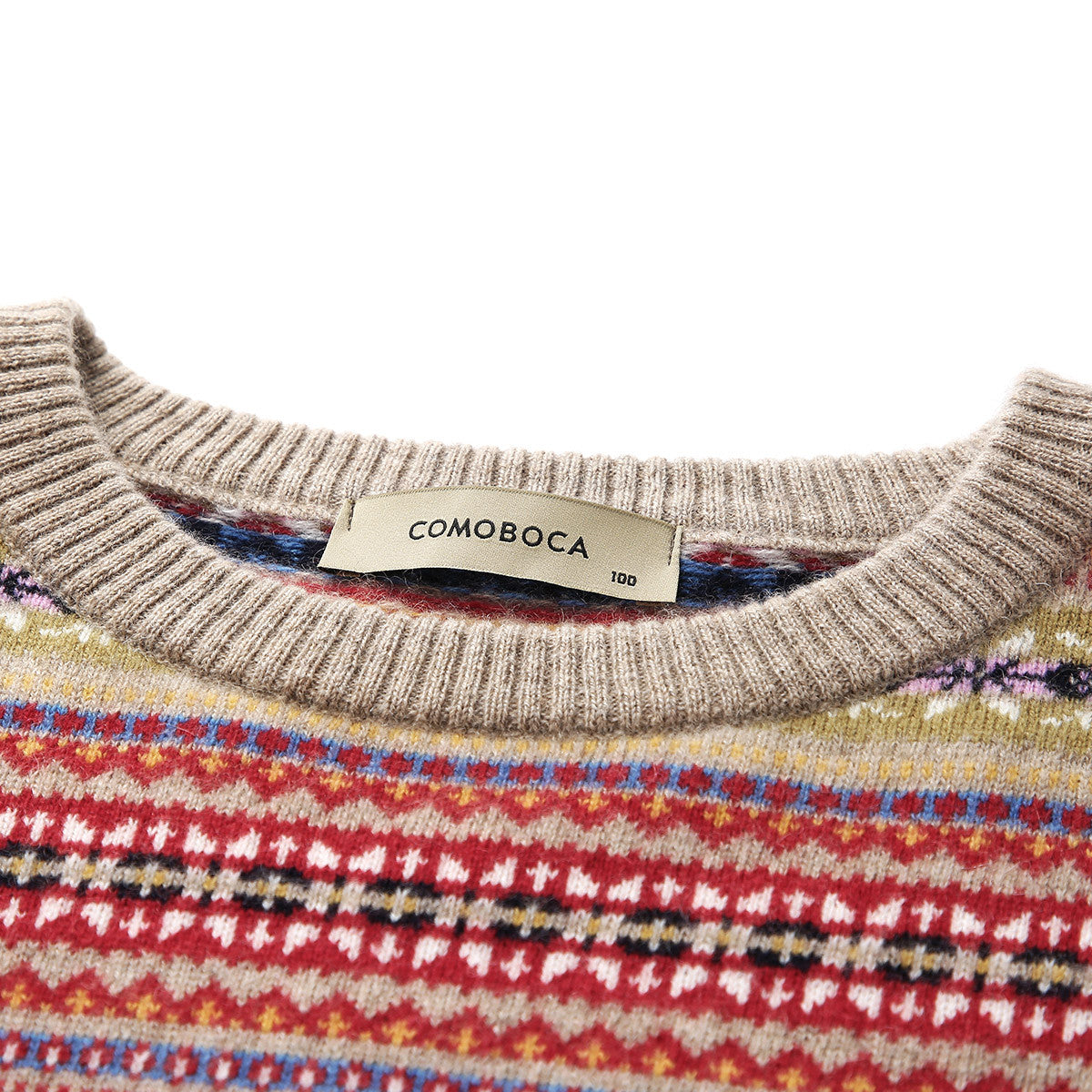 100% Cashmere Fair Isle Vintage Inspired Patterned Sweater