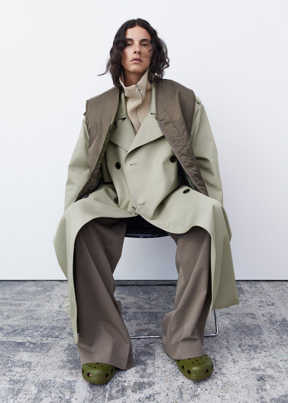 Eugene Trench Coat - Pale Khaki