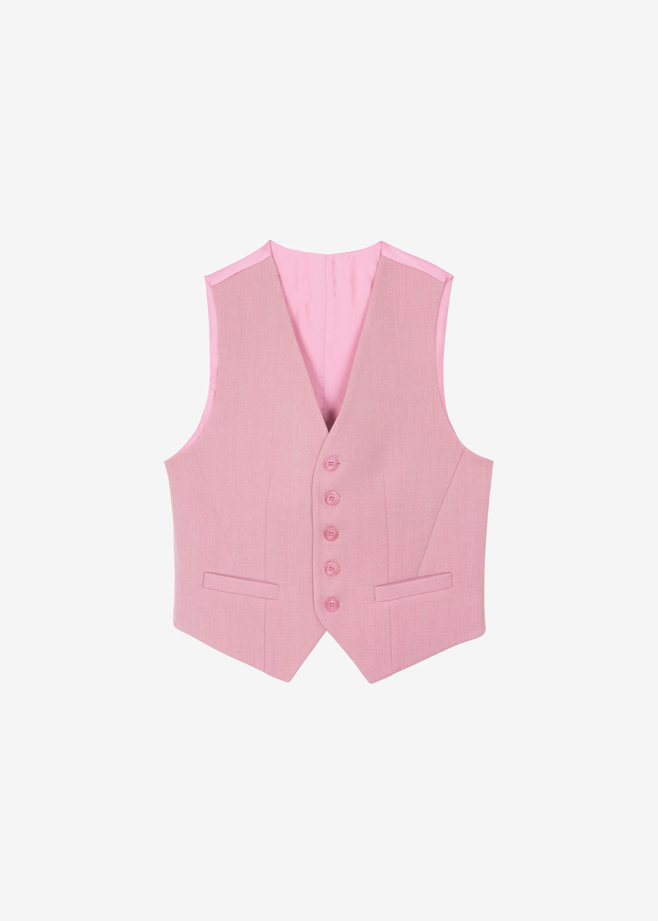 Gelso Waistcoat - Rose