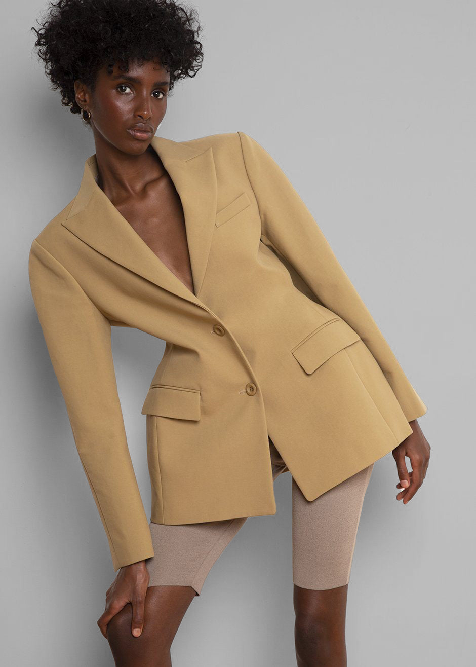 Colette Hourglass Blazer - Camel