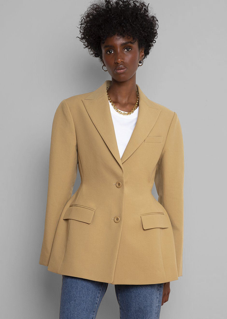 Colette Hourglass Blazer - Camel