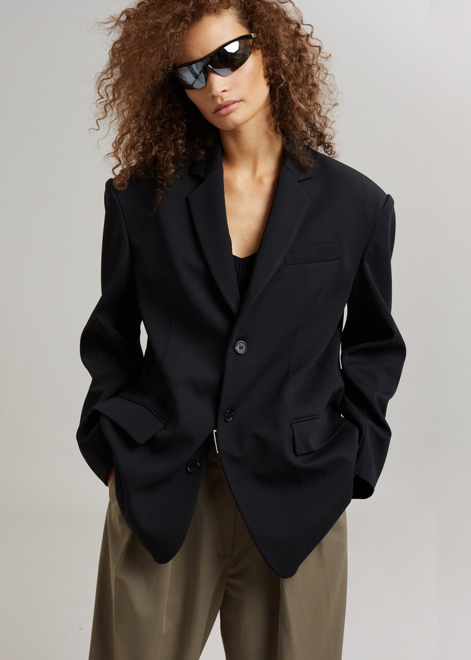 Tansy Oversized Blazer - Black