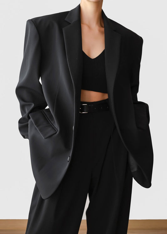 Tansy Oversized Blazer - Black