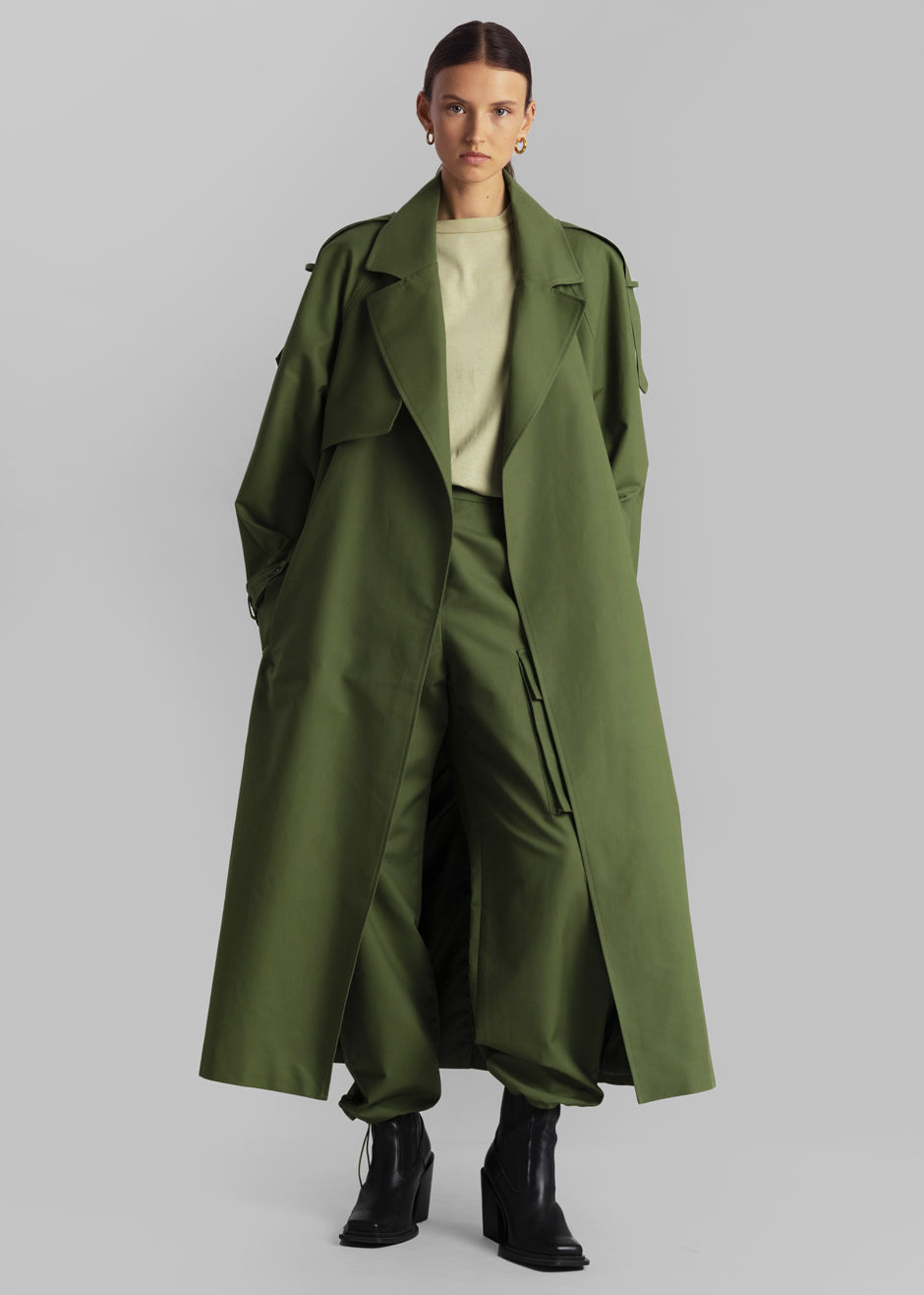 Suzanne Trench Coat - Olive