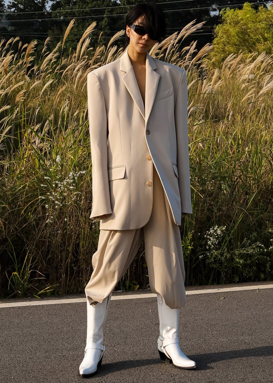 Tansy Oversized Blazer - Beige