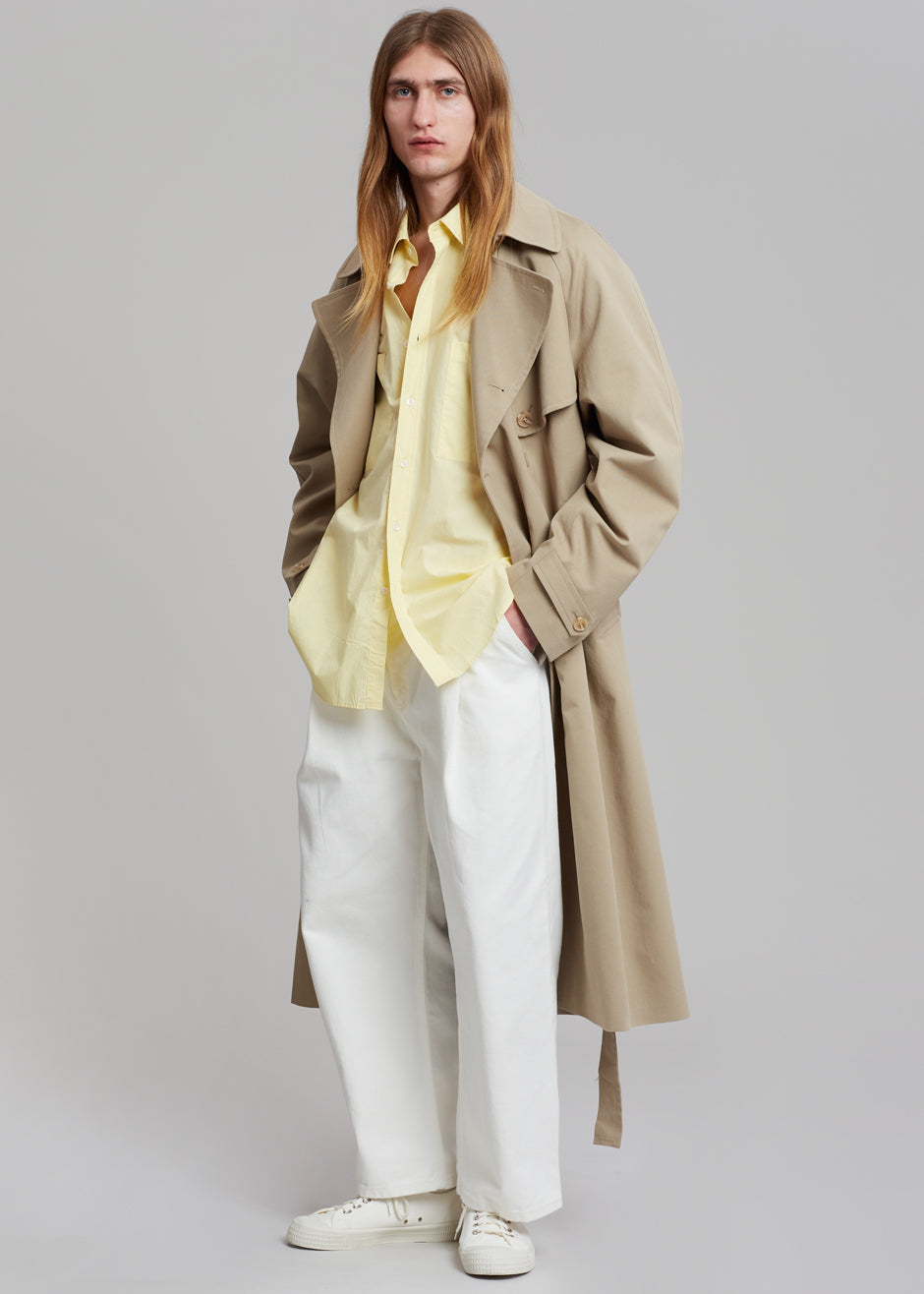 Umi Belted Trench Coat - Beige