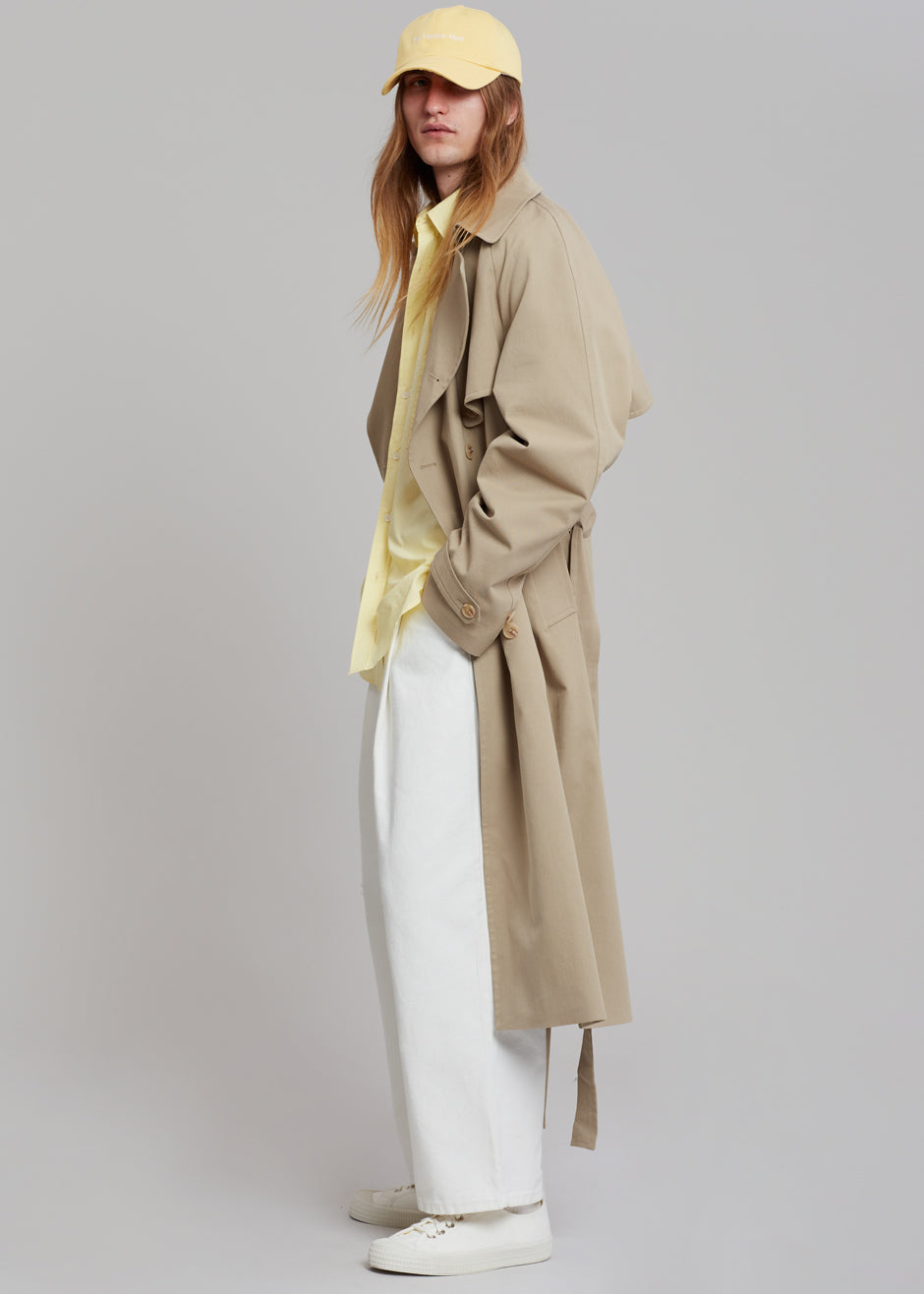 Umi Belted Trench Coat - Beige