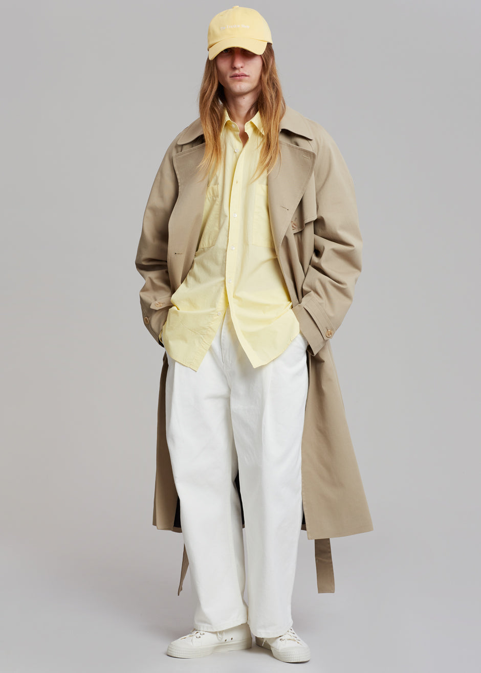 Umi Belted Trench Coat - Beige